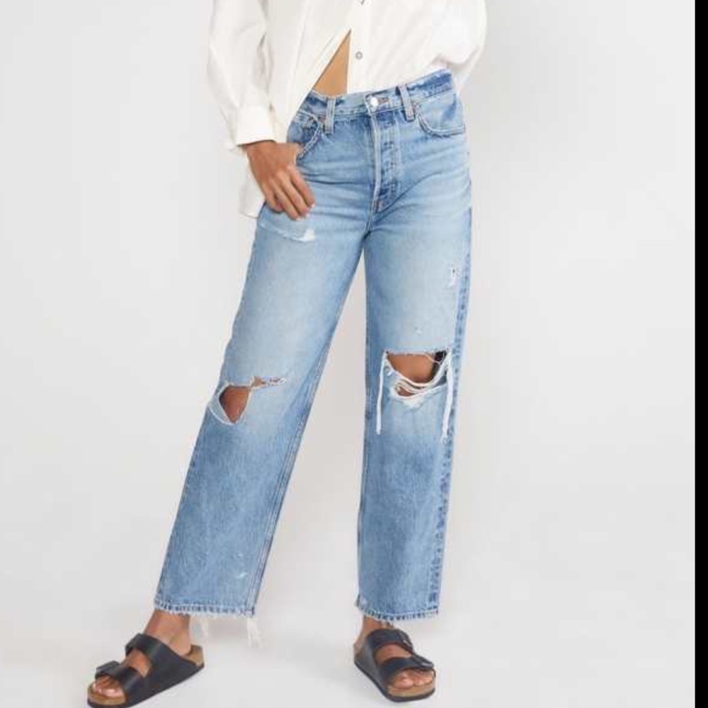 Etica Denim Tyler Vintage Straight Jeans Destroyed 27